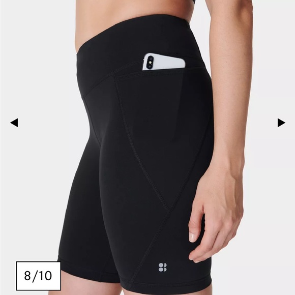 Sweaty Betty Power 9" Biker Shorts - Black xs never worn - Picture 6 of 11